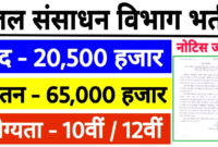 जल संसाधन विभाग में निकली 4000 से अधिक पदों पर भर्ती देखे आवेदन से जुड़ी सारी जानकारी